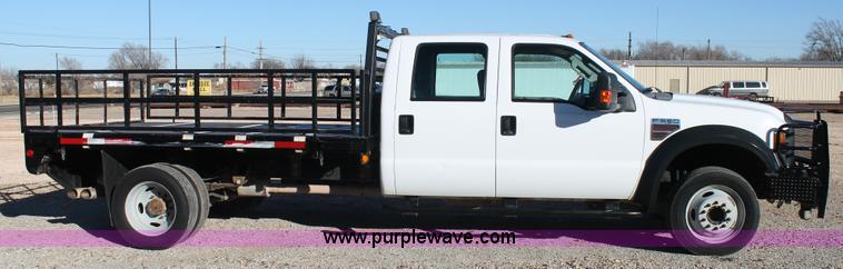 image for item H1681 2008 Ford F550 Crew Cab flatbed truck