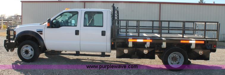 image for item H1681 2008 Ford F550 Crew Cab flatbed truck