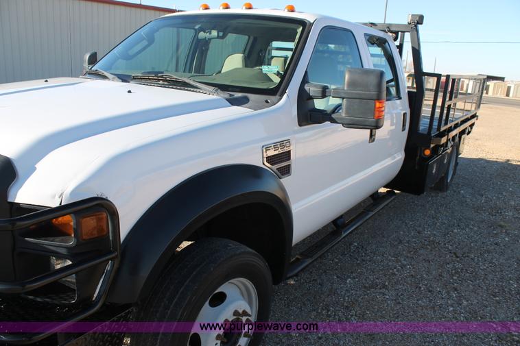 image for item H1681 2008 Ford F550 Crew Cab flatbed truck