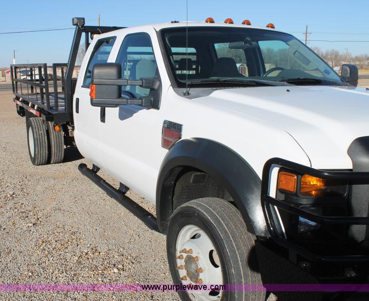 image for item H1681 2008 Ford F550 Crew Cab flatbed truck