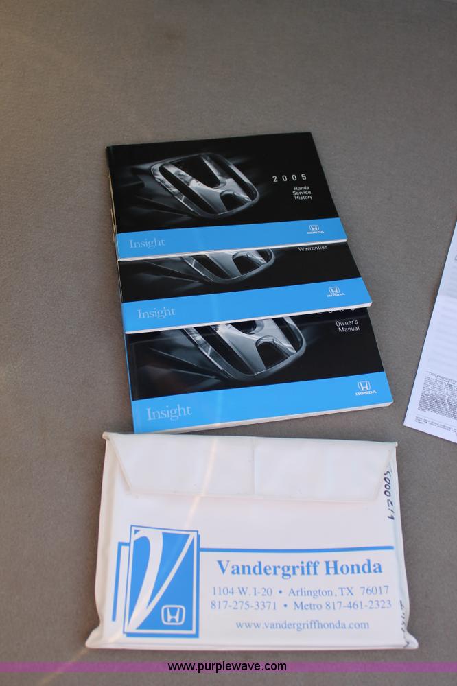 image for item H1691 2005 Honda Insight CVT