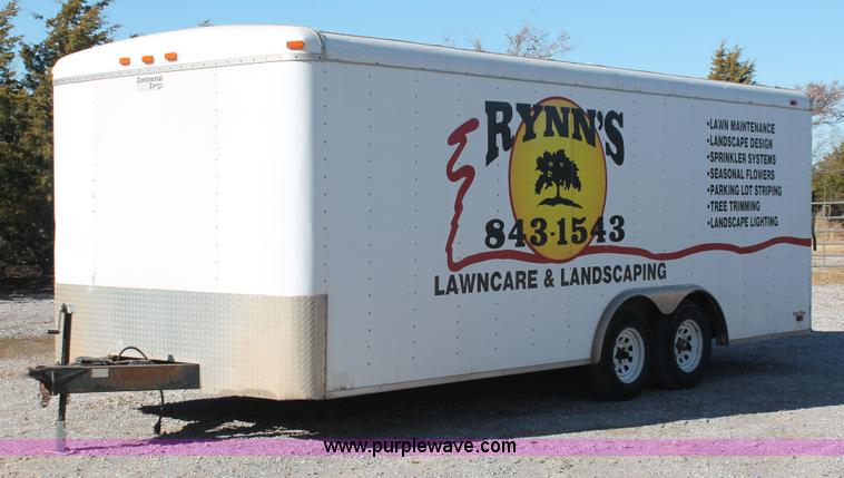 image for item H5511 2000 Continental enclosed cargo trailer