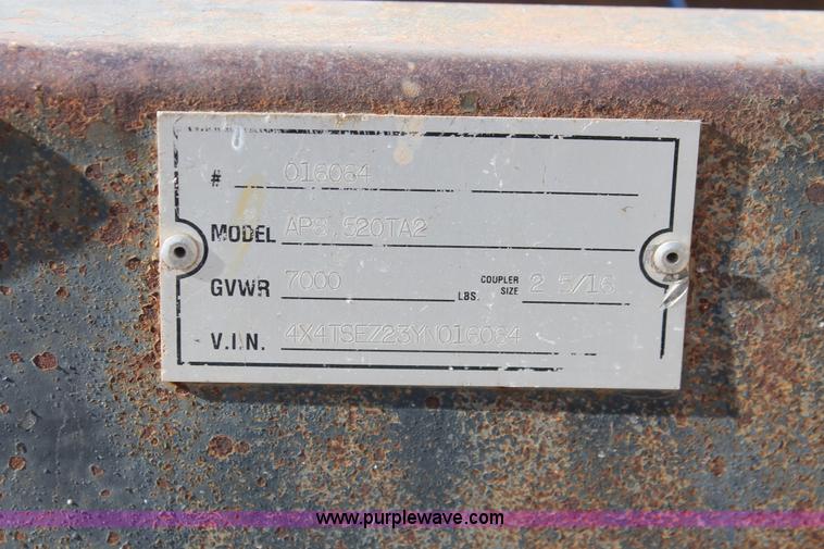 image for item H5511 2000 Continental enclosed cargo trailer