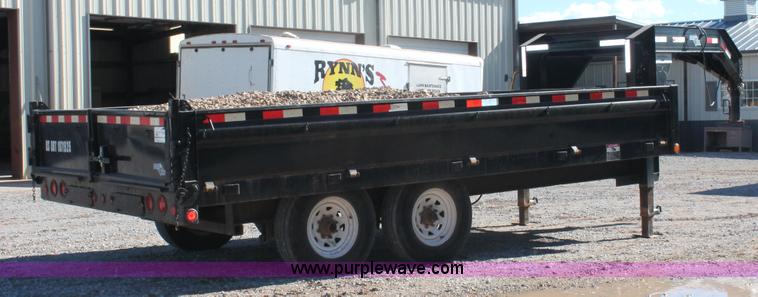 image for item H5512 2010 Load Trail tandem axle gooseneck dump trailer