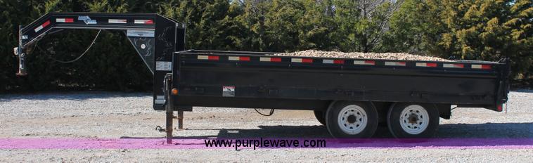 image for item H5512 2010 Load Trail tandem axle gooseneck dump trailer