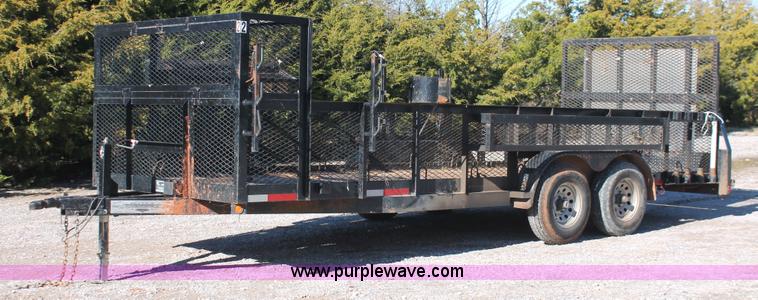 image for item H5516 2010 Horsecreek tandem axle flatbed utility trailer