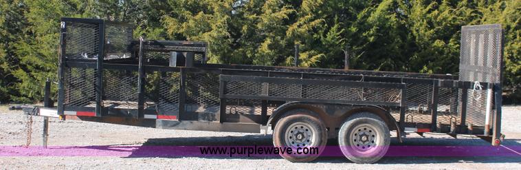 image for item H5516 2010 Horsecreek tandem axle flatbed utility trailer