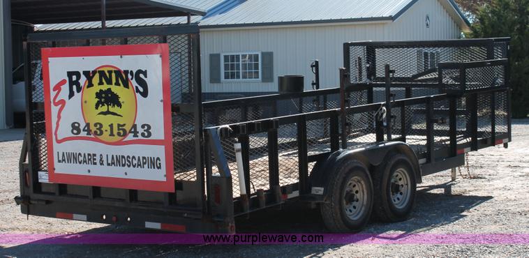 image for item H5516 2010 Horsecreek tandem axle flatbed utility trailer