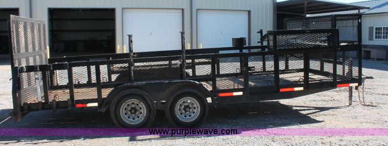 image for item H5516 2010 Horsecreek tandem axle flatbed utility trailer