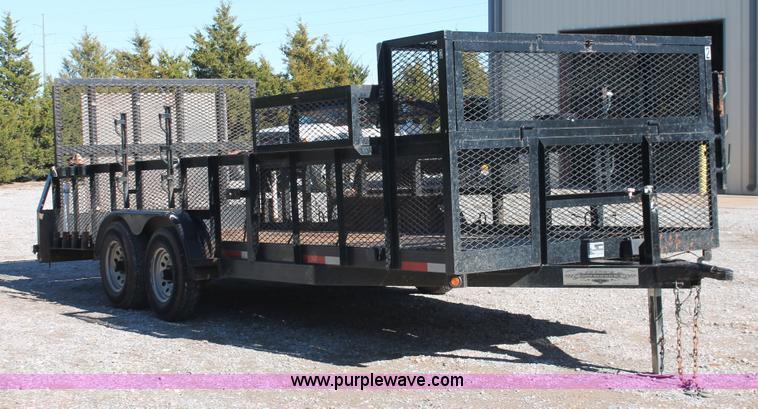 image for item H5516 2010 Horsecreek tandem axle flatbed utility trailer