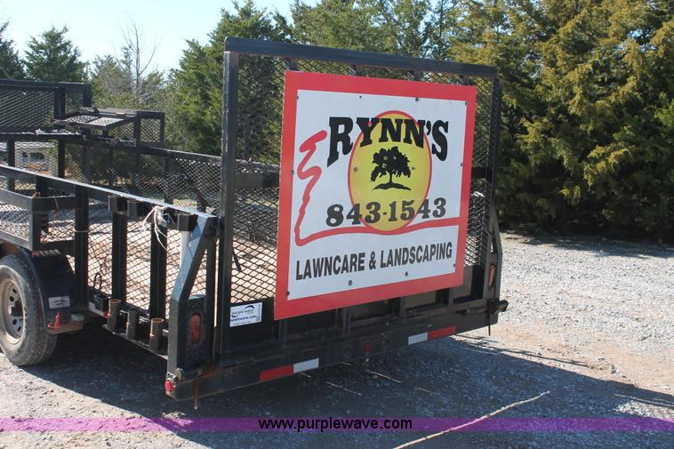 image for item H5516 2010 Horsecreek tandem axle flatbed utility trailer