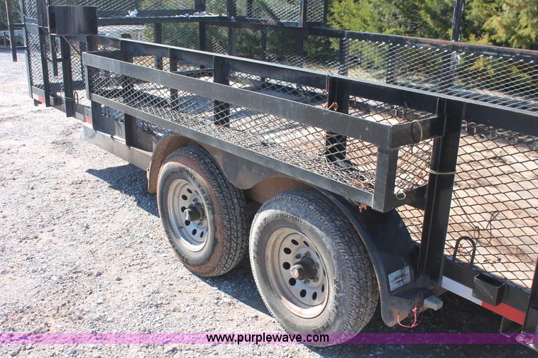 image for item H5516 2010 Horsecreek tandem axle flatbed utility trailer