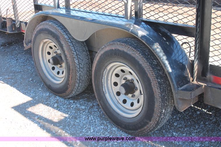 image for item H5516 2010 Horsecreek tandem axle flatbed utility trailer