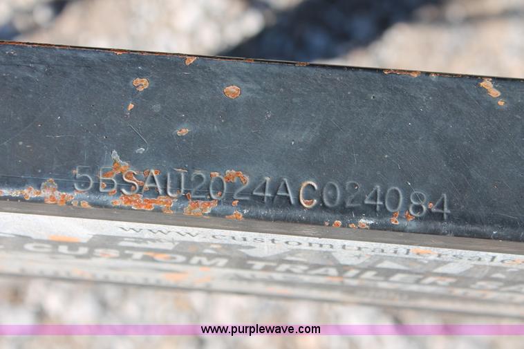 image for item H5516 2010 Horsecreek tandem axle flatbed utility trailer