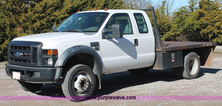 image for item H5520 2008 Ford F450 Super Duty XL SuperCab flatbed truck