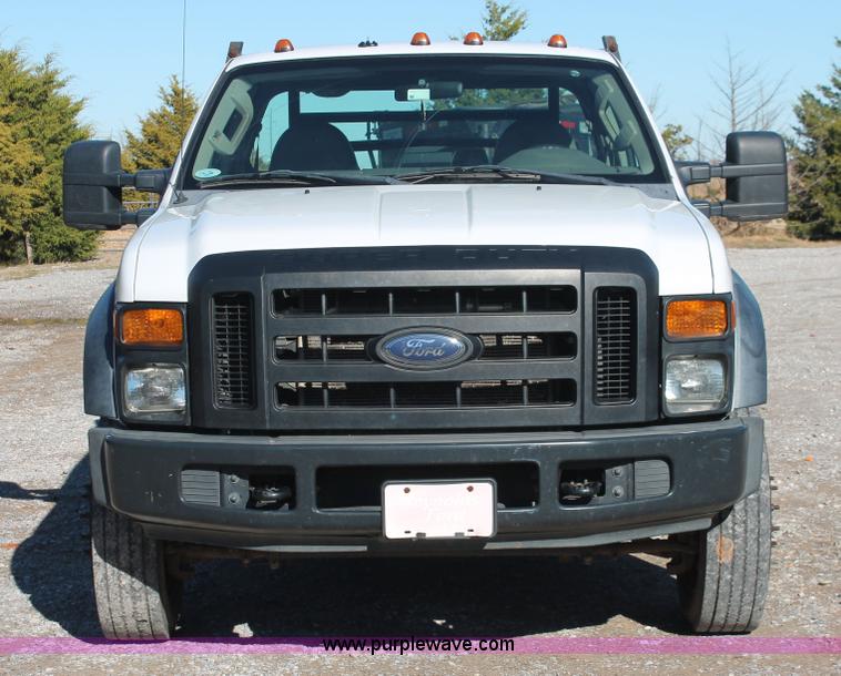 image for item H5520 2008 Ford F450 Super Duty XL SuperCab flatbed truck