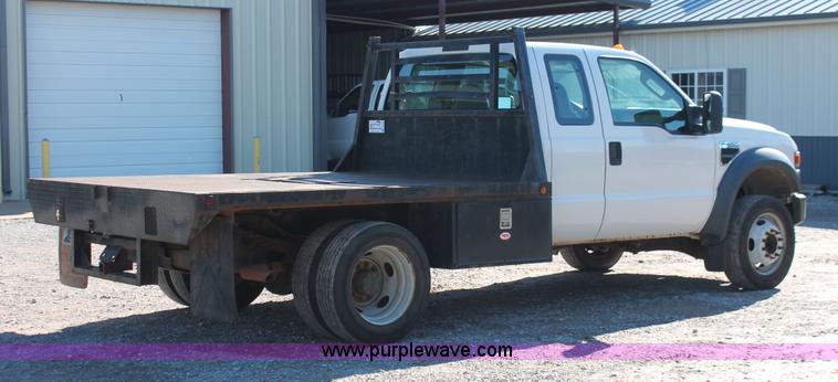 image for item H5520 2008 Ford F450 Super Duty XL SuperCab flatbed truck