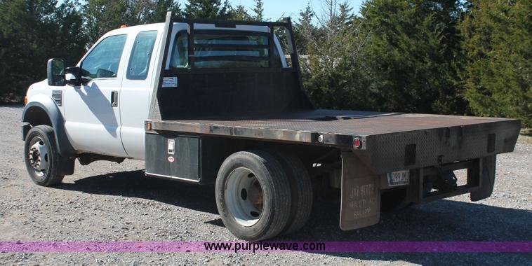 image for item H5520 2008 Ford F450 Super Duty XL SuperCab flatbed truck