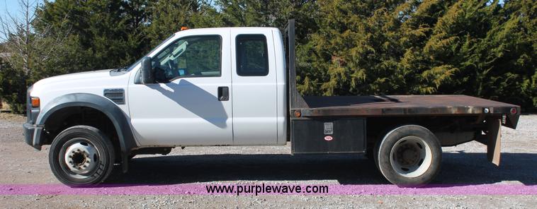 image for item H5520 2008 Ford F450 Super Duty XL SuperCab flatbed truck
