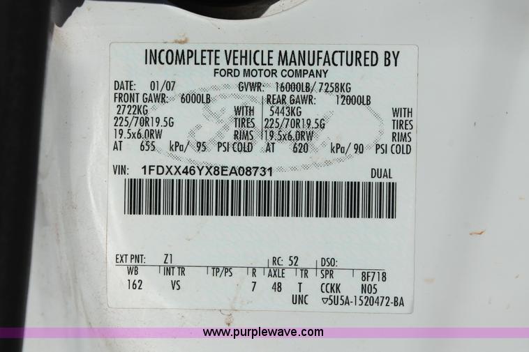 image for item H5520 2008 Ford F450 Super Duty XL SuperCab flatbed truck