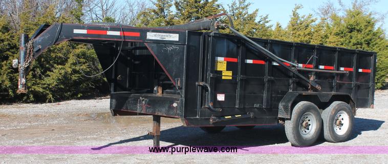 image for item H5521 2007 Horsecreek gooseneck dump trailer
