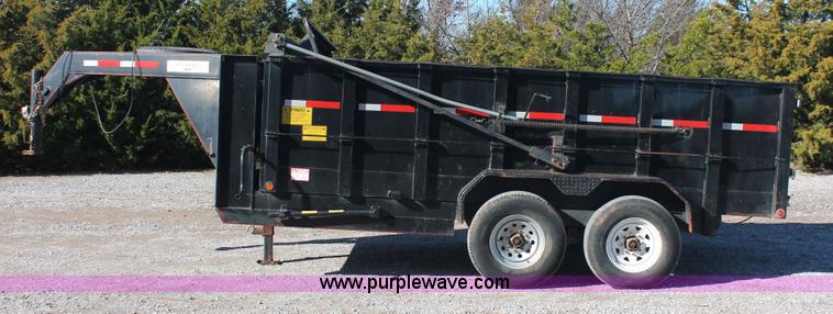 image for item H5521 2007 Horsecreek gooseneck dump trailer