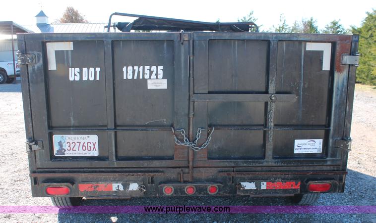 image for item H5521 2007 Horsecreek gooseneck dump trailer