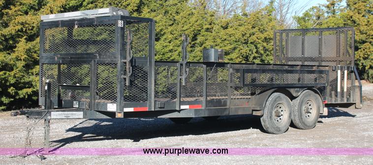 image for item H5525 2010 Horsecreek tandem axle flatbed utility trailer