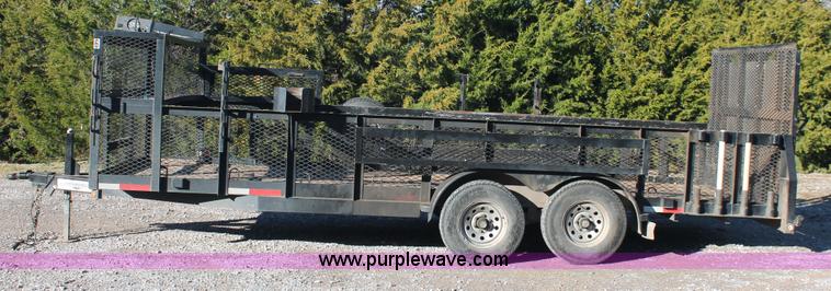 image for item H5525 2010 Horsecreek tandem axle flatbed utility trailer