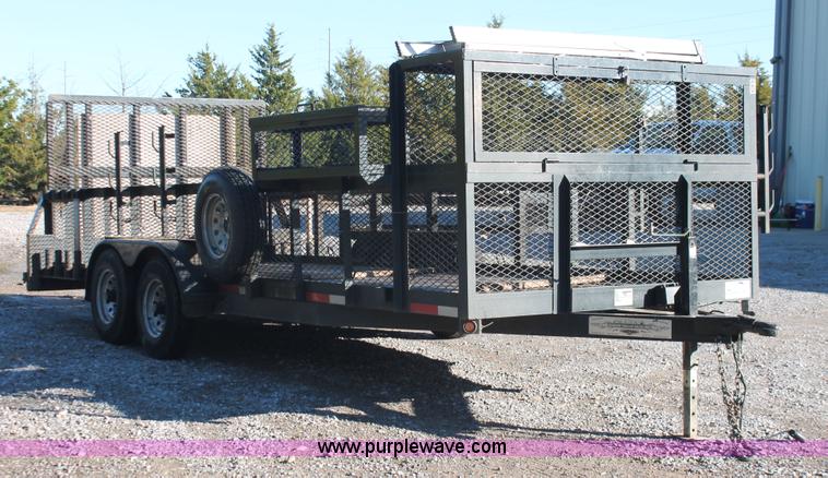 image for item H5525 2010 Horsecreek tandem axle flatbed utility trailer