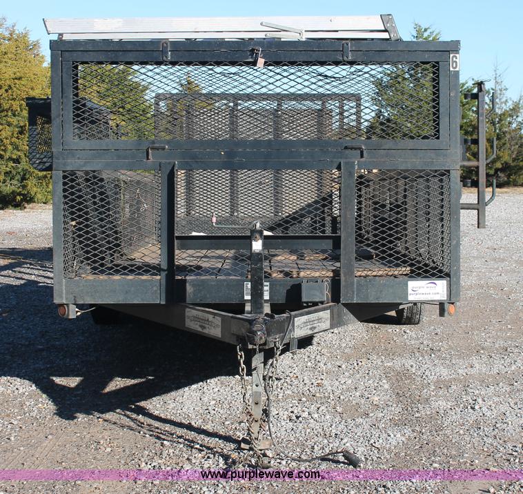 image for item H5525 2010 Horsecreek tandem axle flatbed utility trailer