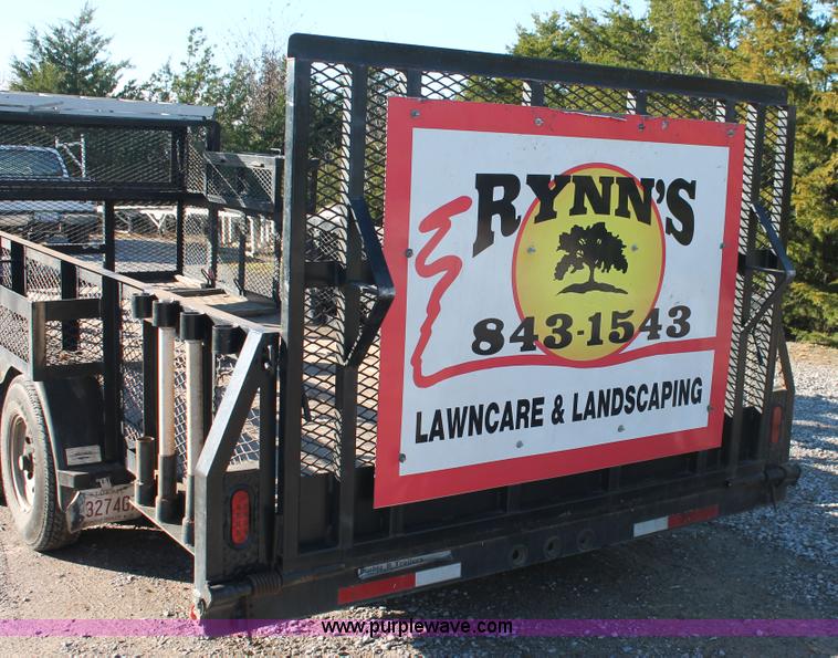 image for item H5525 2010 Horsecreek tandem axle flatbed utility trailer