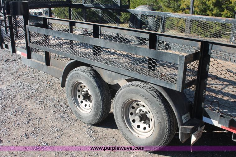 image for item H5525 2010 Horsecreek tandem axle flatbed utility trailer