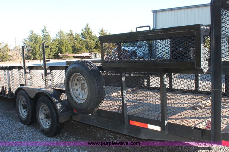 image for item H5525 2010 Horsecreek tandem axle flatbed utility trailer