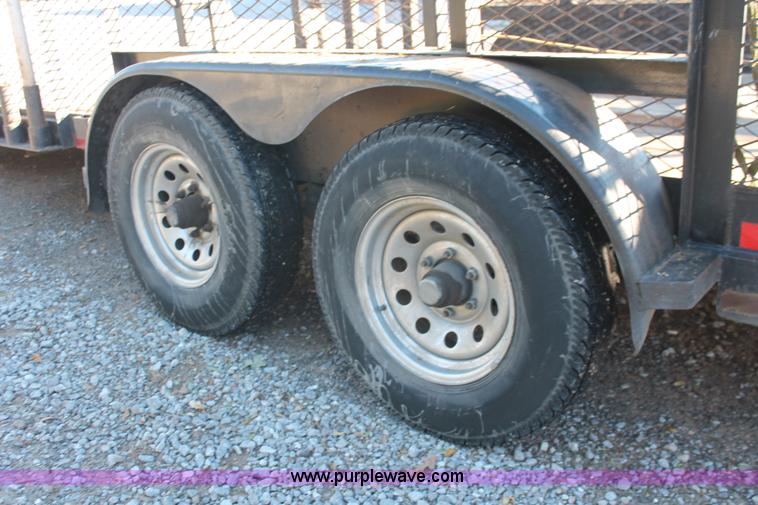 image for item H5525 2010 Horsecreek tandem axle flatbed utility trailer