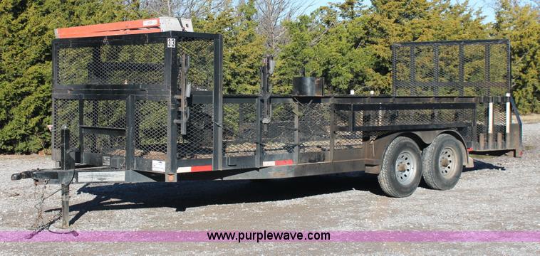 image for item H5526 2010 Horsecreek tandem axle flatbed utility trailer