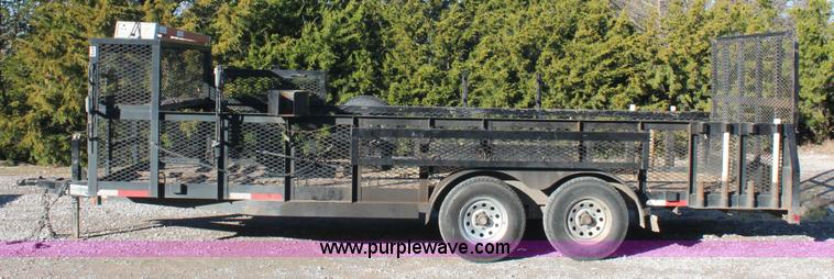 image for item H5526 2010 Horsecreek tandem axle flatbed utility trailer