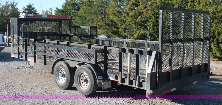 image for item H5526 2010 Horsecreek tandem axle flatbed utility trailer