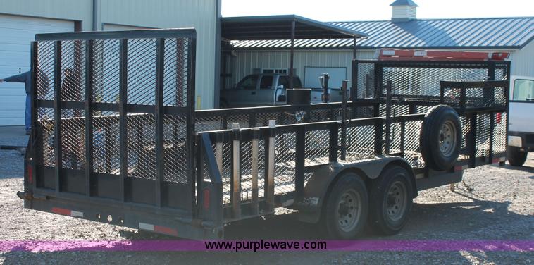 image for item H5526 2010 Horsecreek tandem axle flatbed utility trailer