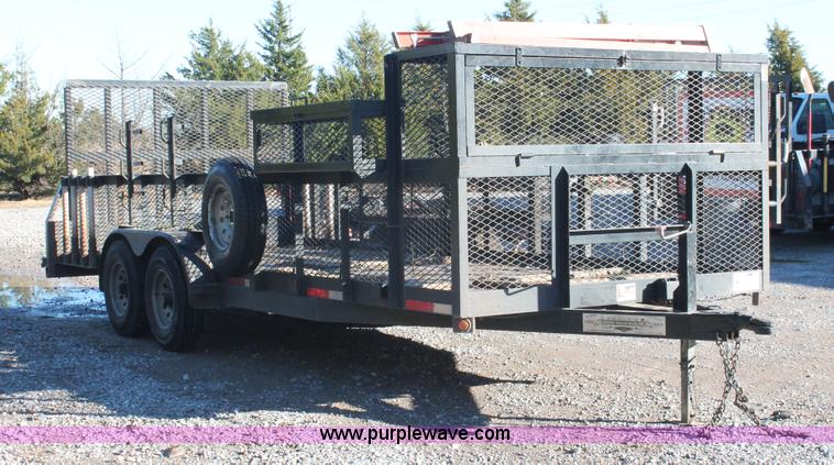 image for item H5526 2010 Horsecreek tandem axle flatbed utility trailer