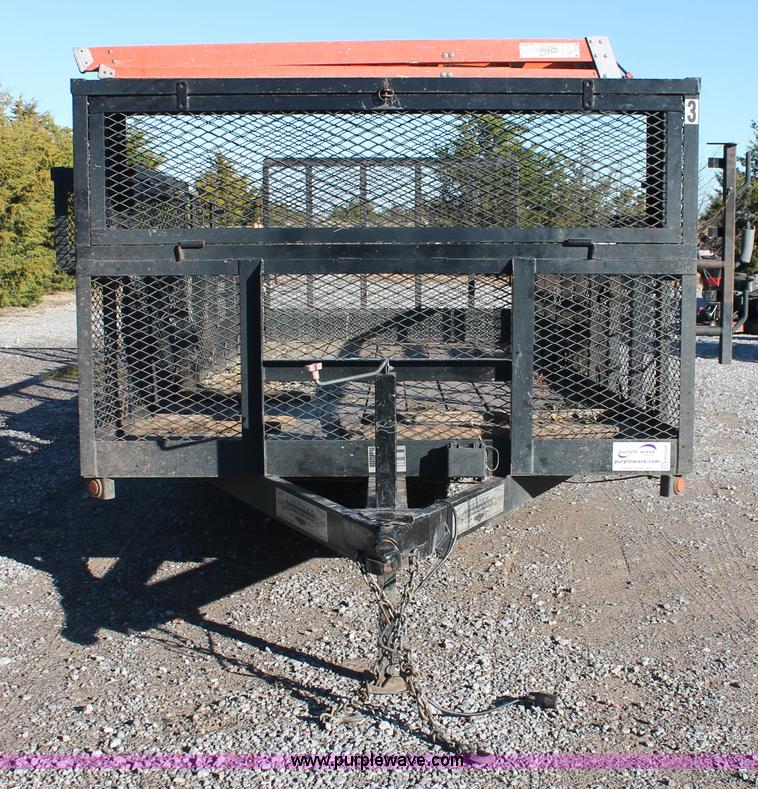 image for item H5526 2010 Horsecreek tandem axle flatbed utility trailer