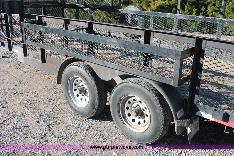 image for item H5526 2010 Horsecreek tandem axle flatbed utility trailer