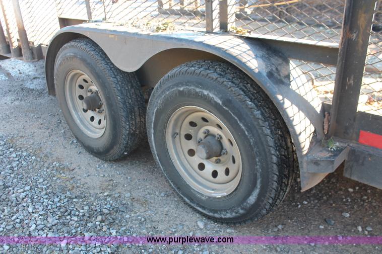 image for item H5526 2010 Horsecreek tandem axle flatbed utility trailer