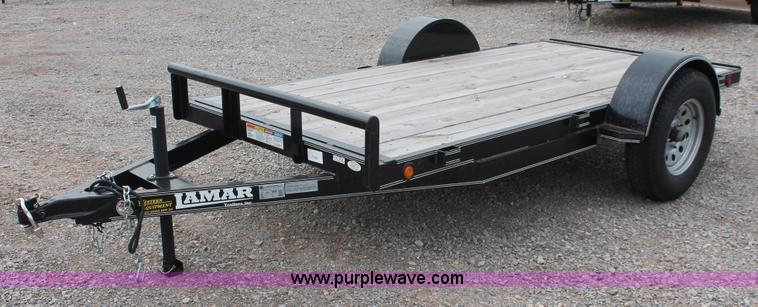 image for item H5986 2013 Lamar flatbed utility trailer