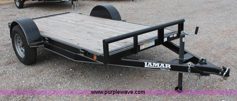 image for item H5986 2013 Lamar flatbed utility trailer