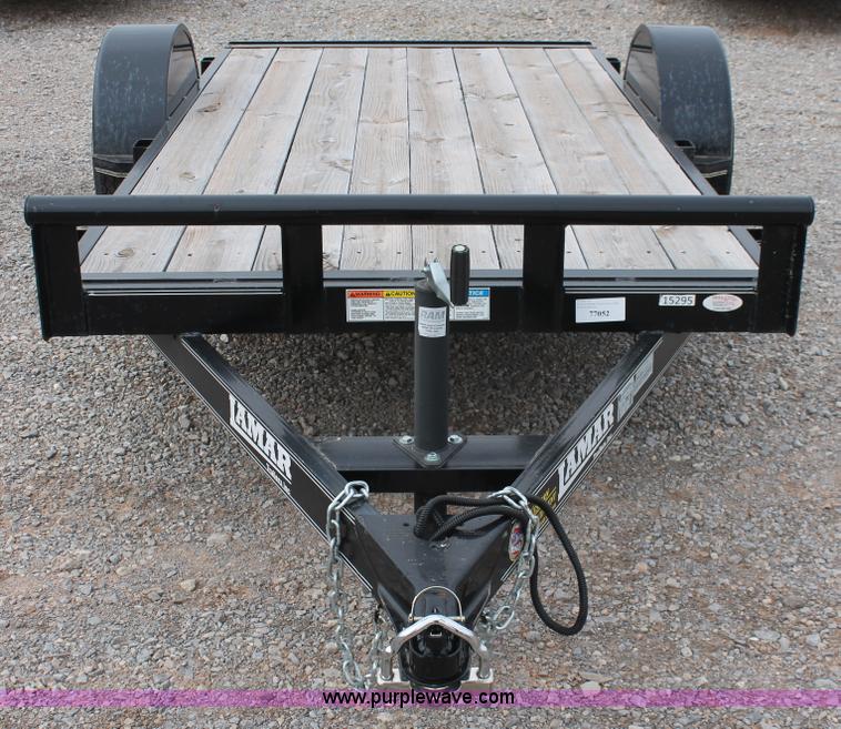 image for item H5986 2013 Lamar flatbed utility trailer