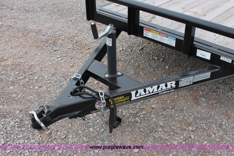 image for item H5986 2013 Lamar flatbed utility trailer