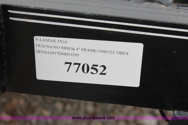 image for item H5986 2013 Lamar flatbed utility trailer