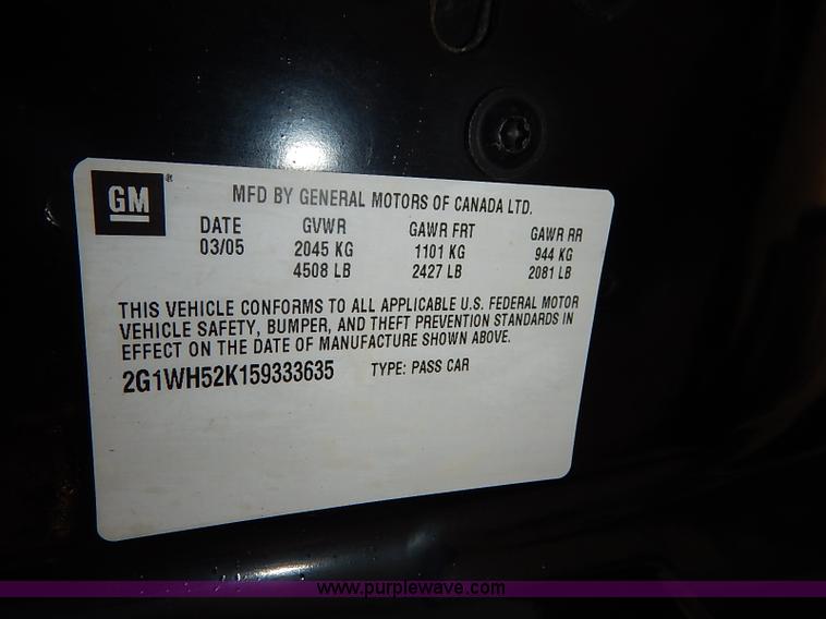 image for item I5356 2005 Chevrolet Impala LS