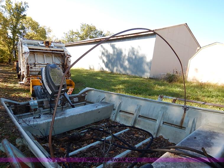 image for item I5388 Lowe Line aluminum flat bottom boat